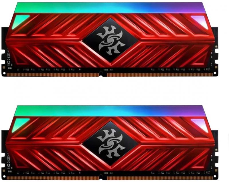 16GB DDR4-3000MHz ADATA XPG D41 RGB CL16, 2x8GB červená latency 16-20-20 - obrázek produktu