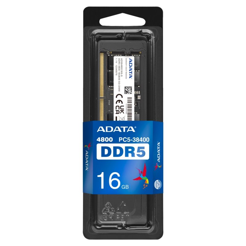 Adata/ SO-DIMM DDR5/ 16GB/ 4800MHz/ CL40/ 1x16GB - obrázek č. 1