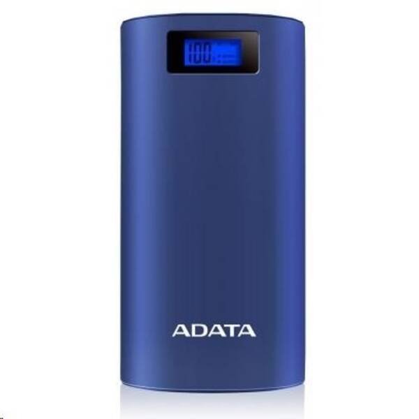 ADATA P20000D Power Bank 20000mAh modrá - obrázek produktu