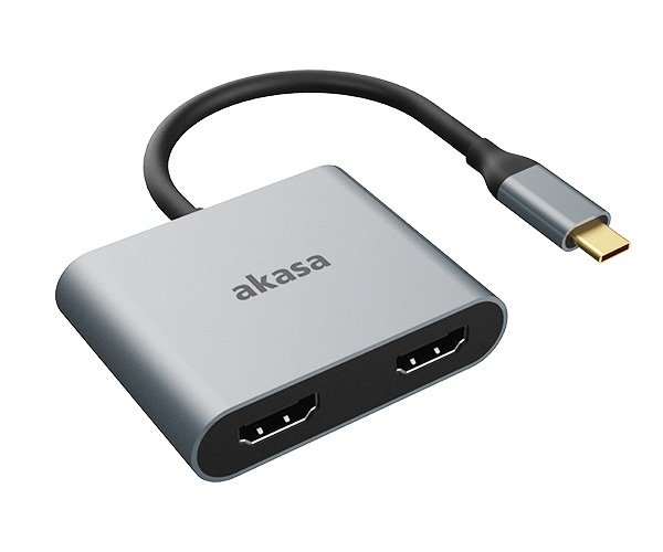 AKASA - adaptér Type-C na dual HDMI MST - obrázek produktu