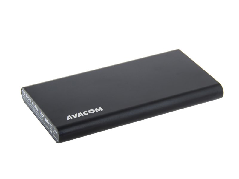 Power Bank AVACOM PRISMA AL-10, Li-Pol 10000mAh, USB-C, QC vstup a výstup, černá - obrázek č. 2