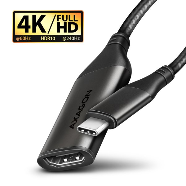 AXAGON RVC-HI2M, USB-C -> HDMI 2.0a redukce /  adaptér, 4K/ 60Hz HDR10 - obrázek produktu