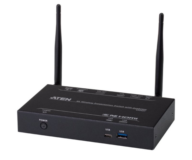 ATEN 4K Bezdrátový prezentační přepínač, QuadView - obrázek produktu