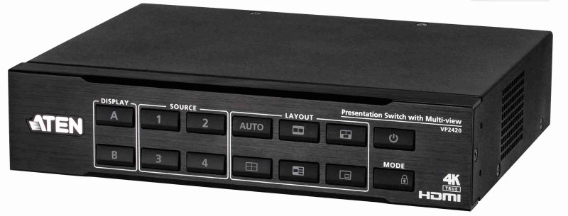 ATEN True 4K HDMI Presentation Switch s Multi View - obrázek produktu