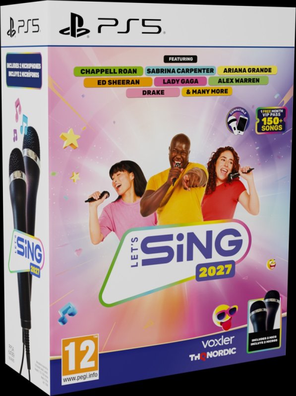 PS5 - Let’s Sing 2027 + 2 mikrofony - obrázek produktu
