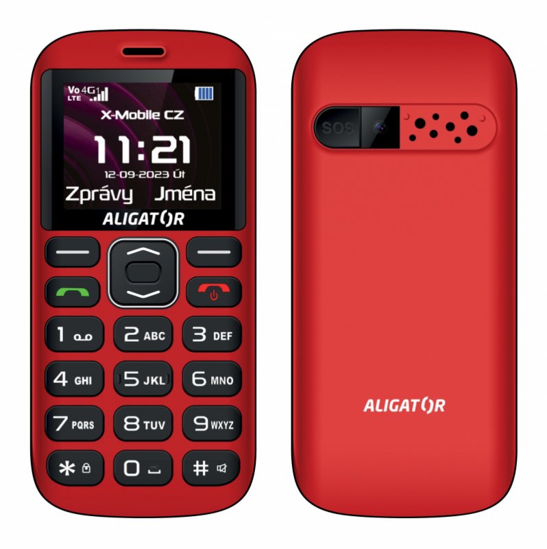 ALIGATOR A720 4G Sen.červeno-čern+st.nab. - obrázek č. 1