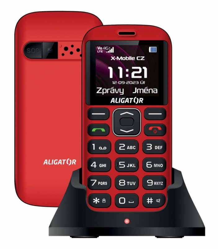 ALIGATOR A720 4G Sen.červeno-čern+st.nab. - obrázek produktu