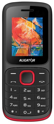 ALIGATOR D210 Dual sim černo-červený - obrázek produktu