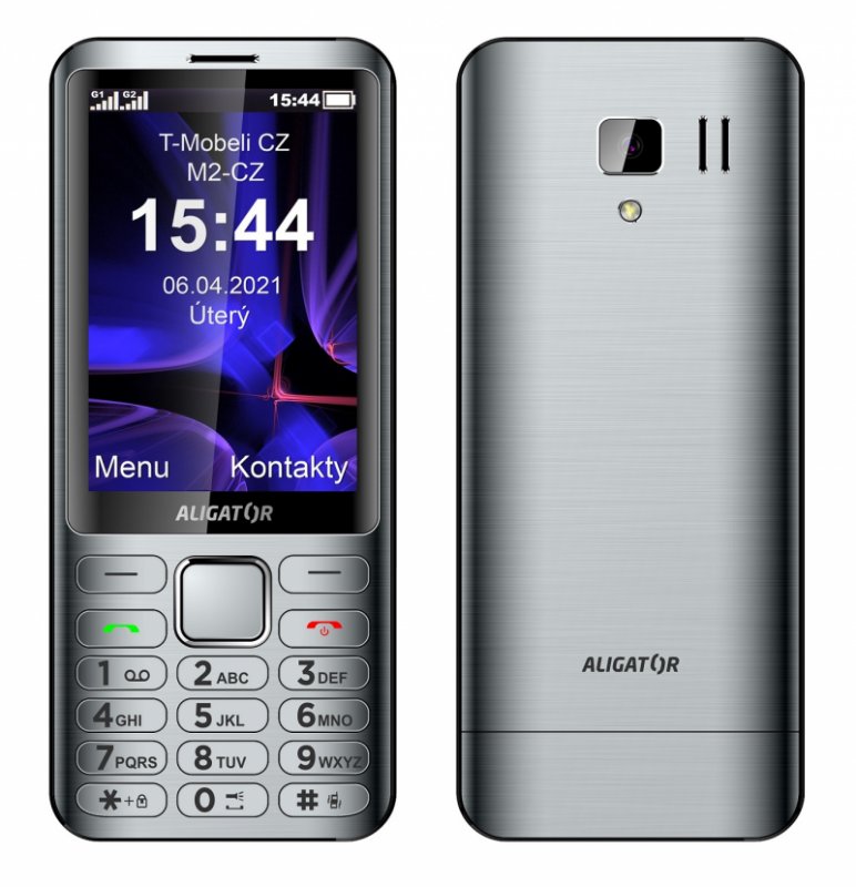 ALIGATOR D950 Dual sim stříbrný - obrázek produktu