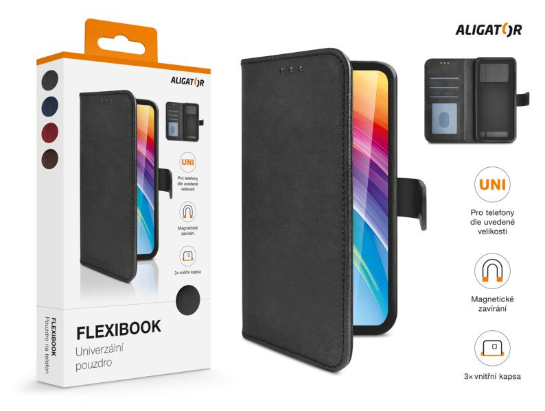 ALIGATOR Pouzdro Flexibook vel.5"-5,5", hnědé - obrázek č. 5