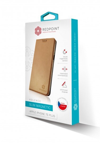 RedPoint Book Slim Samsung A8 2018 zlaté - obrázek č. 3