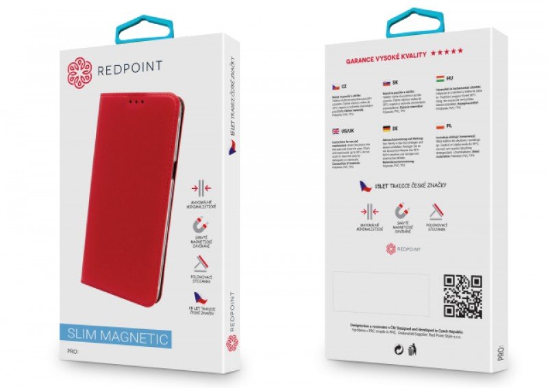 RedPoint Book Slim Samsung A5 2017 červené - obrázek č. 3