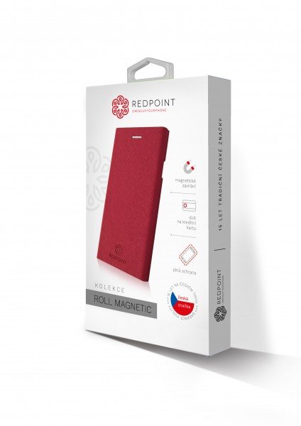 Redpoint ROLL Magnetic Xiaomi Note 5A červené - obrázek č. 3