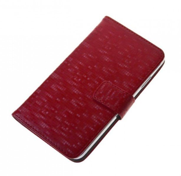 Pouzdro BOOK GLAMMY vel. M (4-4,5 inch) červené - obrázek produktu