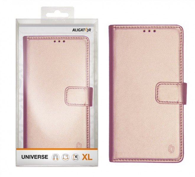 ALIGATOR pouzdro UNIVERSE, vel.XL(160*81) růžovo-zlatá - obrázek produktu