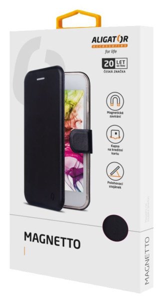 Aligator Pouzdro Magnetto Samsung Galaxy A17 4G / 5G, Black - obrázek č. 1