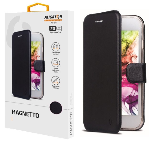 Aligator Pouzdro Magnetto Xiaomi Redmi 15C 4G Black - obrázek č. 3