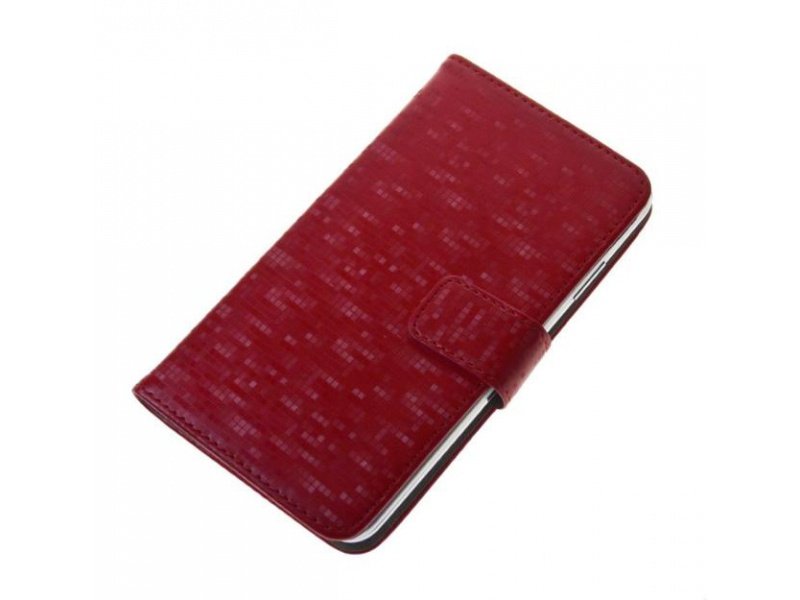 Aligator Pouzdro BOOK GLAMMY XL (5"- 5,5") Red - obrázek produktu