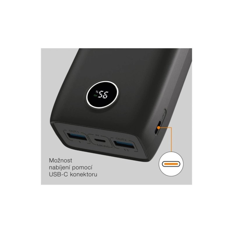 ALIGATOR PBPD30BK 30 000mAh PD 20W černá - obrázek č. 2