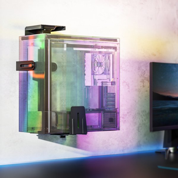 Držák na PC Brateck CPB-25 pod stolní desku výsuvný otočný - obrázek č. 4