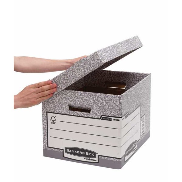Archivační kontejner Fellowes Bankers Box FAST Fold, samostatné víko (10ks) - obrázek č. 4