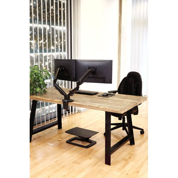 Držák monitoru Fellowes EPPA 2 ramena vedle sebe černý - obrázek č. 7