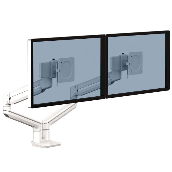 Držák monitoru Fellowes TALLO 2 ramena vedle sebe bílý - obrázek č. 1