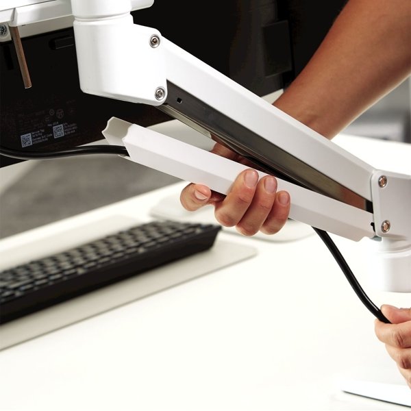 Držák monitoru Fellowes TALLO 2 ramena vedle sebe bílý - obrázek č. 9