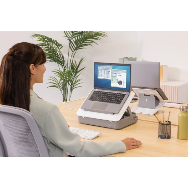 Kufřík a podložka pod notebook Fellowes BREYTA bílý - obrázek č. 4