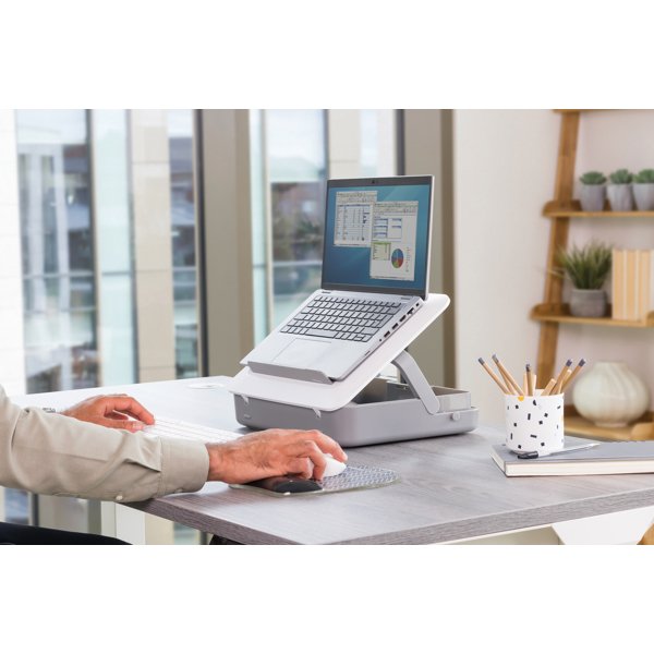 Kufřík a podložka pod notebook Fellowes BREYTA bílý - obrázek č. 5