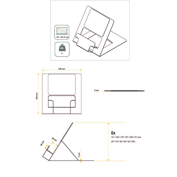 Stojan na notebook Fellowes Hylyft - obrázek č. 9