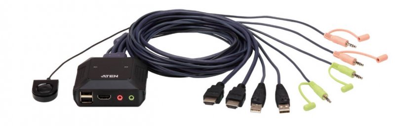 ATEN 2-port 4K HDMI KVM USB mini - obrázek produktu