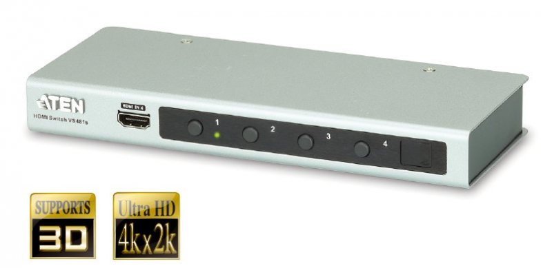 ATEN 4 port HDMI switch 4PC - 1 HDMI, 4k video - obrázek produktu
