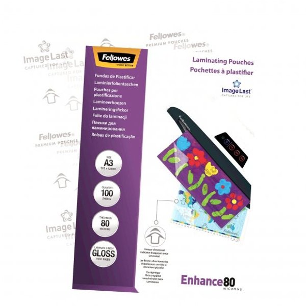 Laminovací fólie Fellowes A3 80 mic ImageLast lesklé - obrázek č. 2