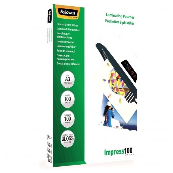 Laminovací fólie Fellowes A3 100 mic lesklé - obrázek č. 1