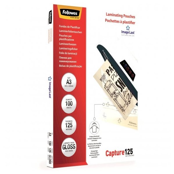 Laminovací fólie Fellowes A3 125 mic ImageLast lesklé - obrázek č. 1