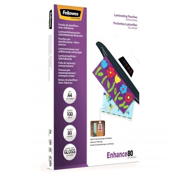 Laminovací fólie Fellowes A4 80 mic samolepící - obrázek č. 1
