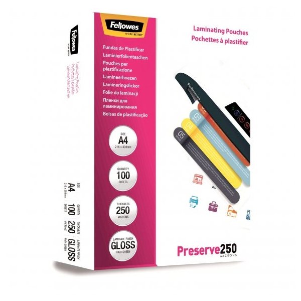 Laminovací fólie Fellowes A4 250 mic lesklé - obrázek č. 1