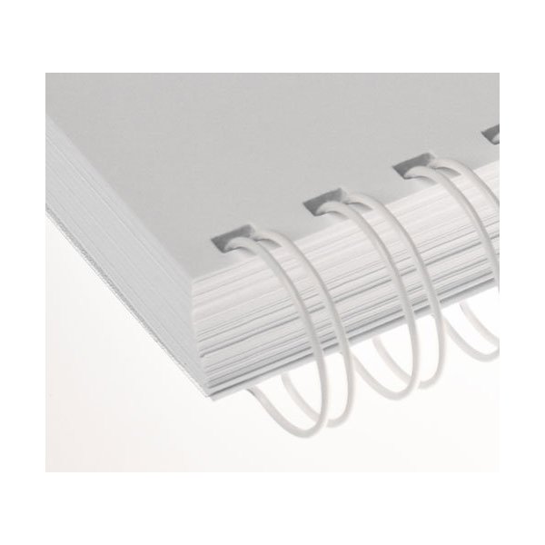 Kovové hřbety RENZ (2/1") 38 bílé - obrázek č. 1