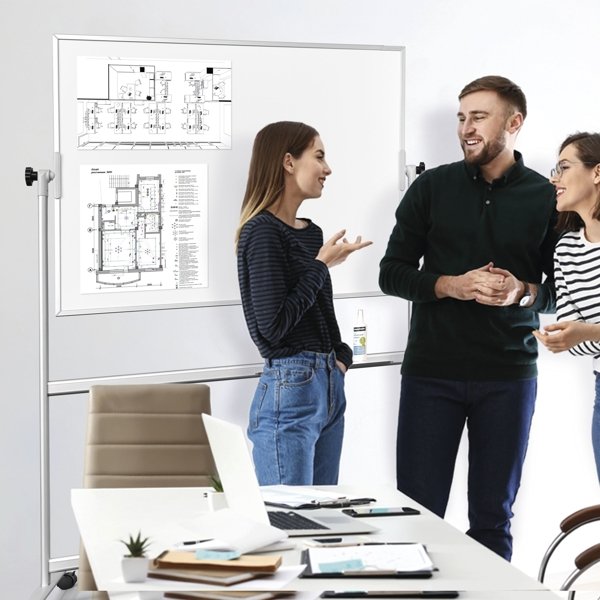 Magnetoplan mobilní magnetická tabule SP optimal 180x120 cm - obrázek č. 4