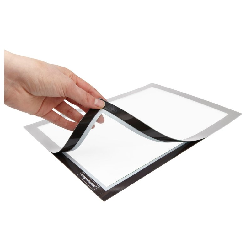 Magnetoplan Magnetofix samolepící magnetický rámeček A3 stříbrný (2ks) - obrázek č. 3
