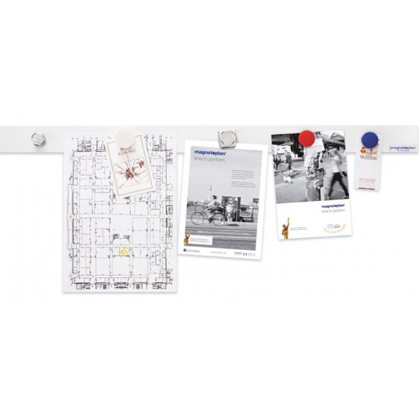 Magnetoplan lišta samolepící 1m bílá - obrázek č. 2