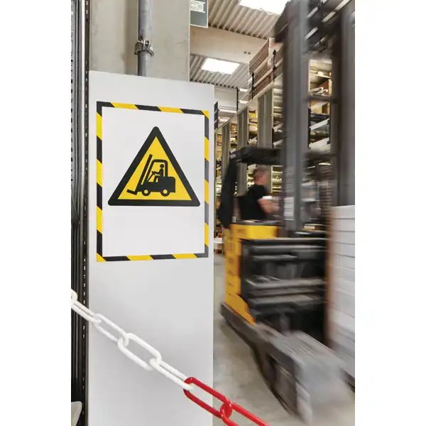 Magnetoplan Magnetofix magnetický rámeček A4 bezpečnostní žluto-černý (5ks) - obrázek č. 3