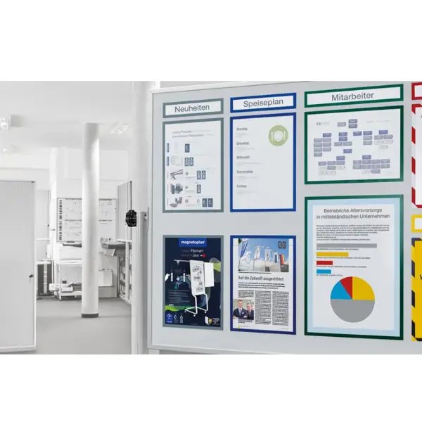 Magnetoplan Magnetofix magnetický rámeček A3 šedý (5ks) - obrázek č. 2