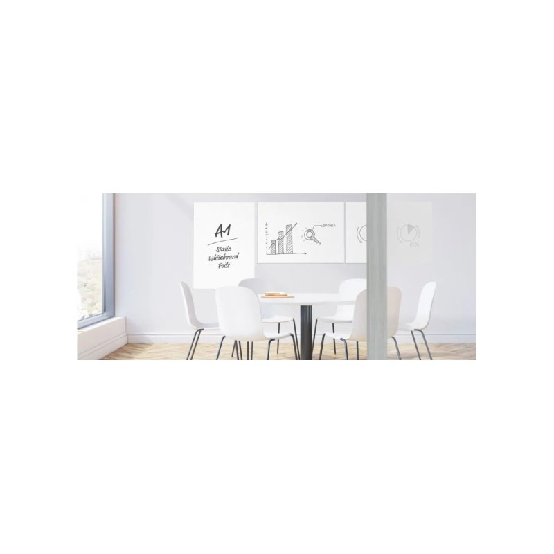 Magnetoplan popisovatelná bílá fólie formát A1, 59,4 x 84,1cm (5ks) - obrázek č. 3