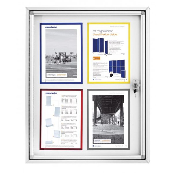 Magnetoplan vitrína magnetická elegant venkovní 6 x A4 - obrázek č. 2