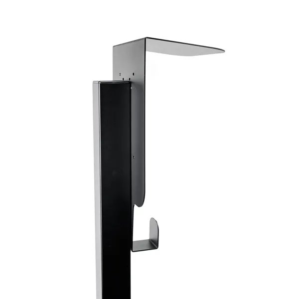 Platinet univerzální stojan se stříškou PEVSTANDUNI pro Wallboxy, pozink, držák kabelu, 130cm, černá - obrázek č. 7