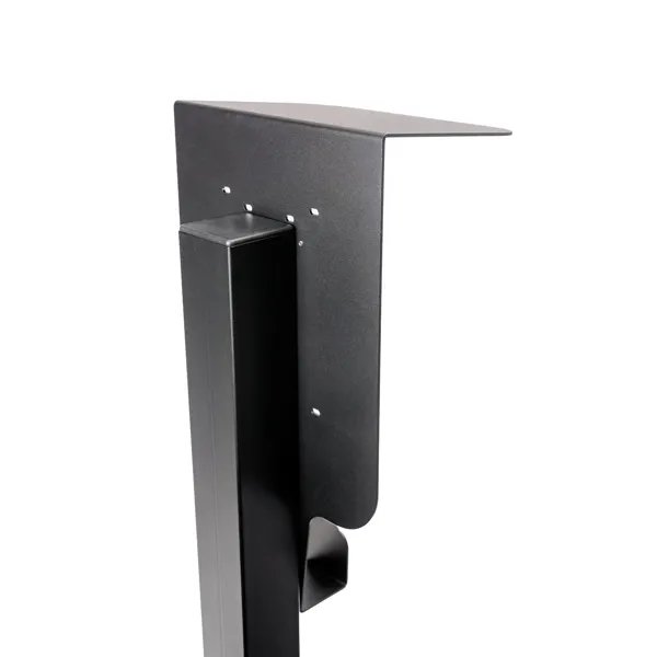 Platinet univerzální stojan se stříškou PEVSTANDUNI pro Wallboxy, pozink, držák kabelu, 130cm, černá - obrázek č. 6
