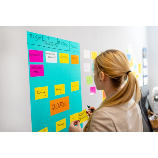 Popisovatelné fólie elektrostatické Symbioflipcharts 500x700 mm zelené - obrázek č. 3