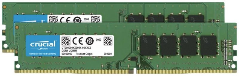32GB DDR4 2666MHz Crucial CL19 2x16GB - obrázek produktu